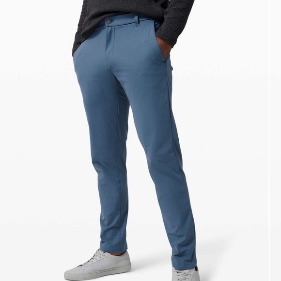 Lululemon Men’s Commission Pants Classic Warpstreme Iron Blue Size 36 - Picture 1 of 14